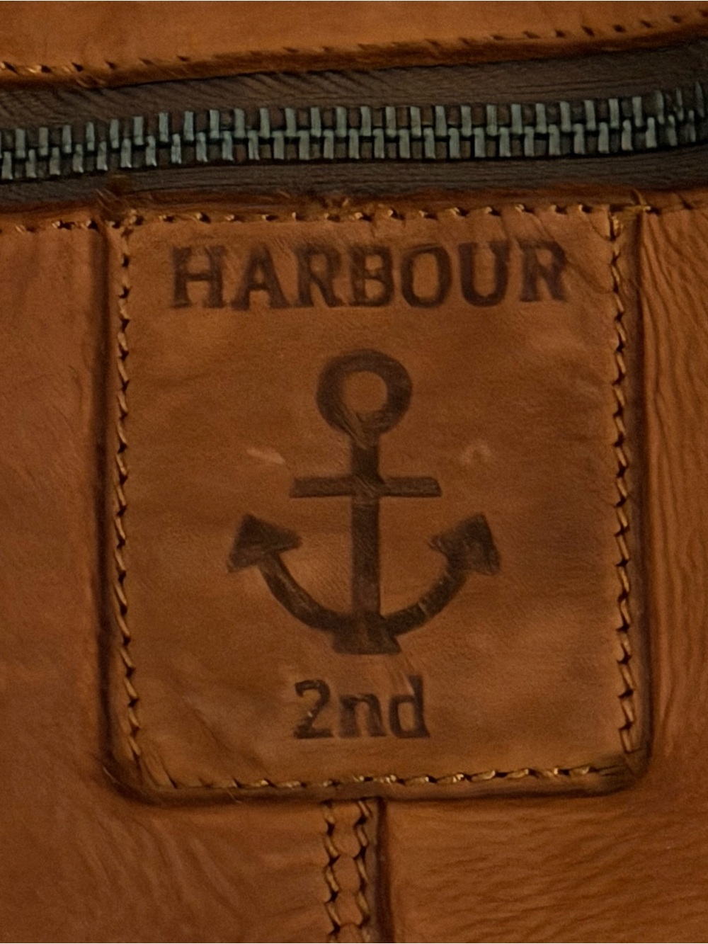 Harbour 2nd Cognac Leather Woven Tote Shopper Bag NWT - Picture 5 of 15